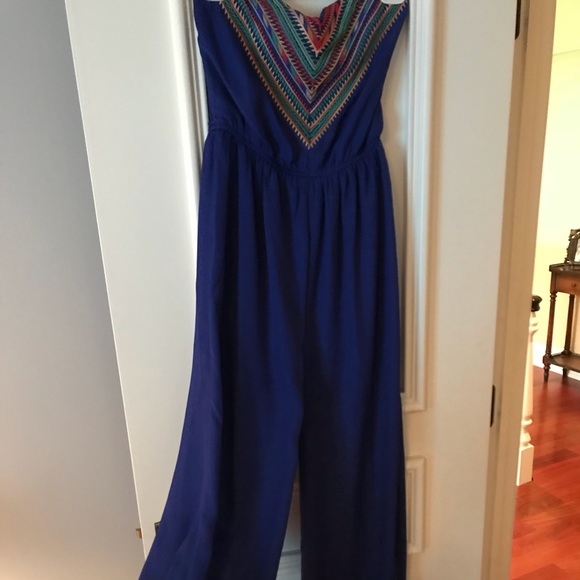 Royal Blue Jumpsuit - Picture 1 of 3